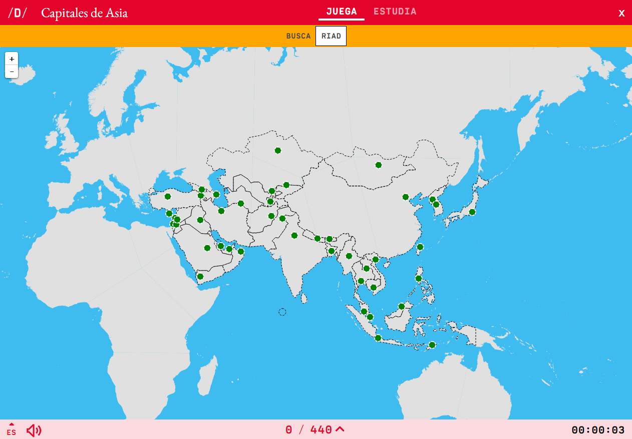 Mapa Para Jugar Donde Esta Capitales De Asia Mapas Interactivos De Didactalia