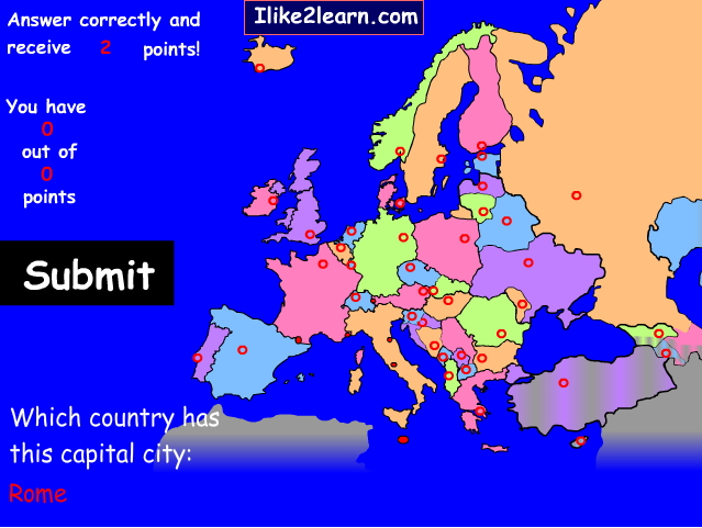 Capitals of European countries. Ilike2learn