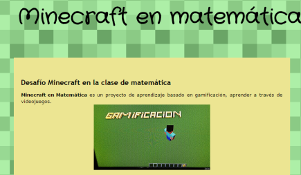 Minecraft en matemática
