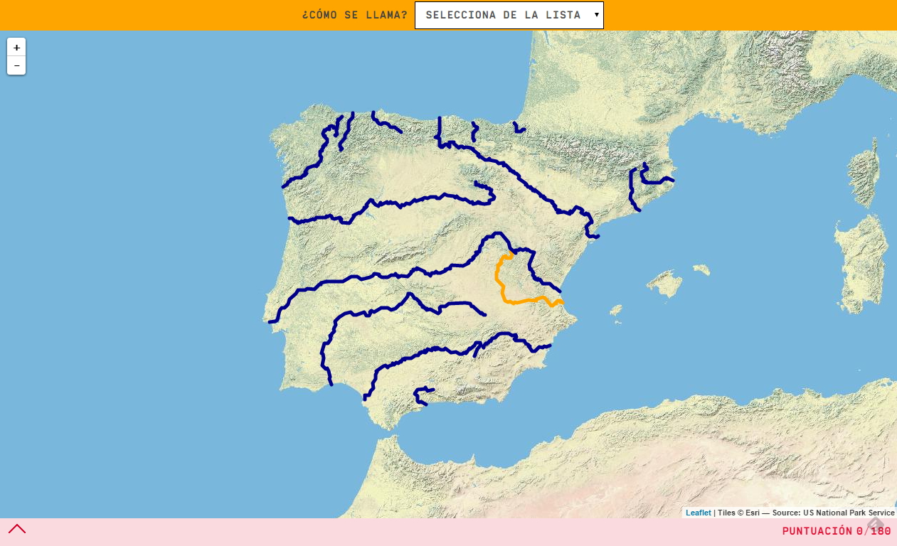 Os ríos da Espanha