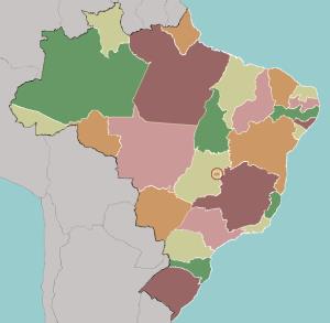States of Brazil. Lizard Point