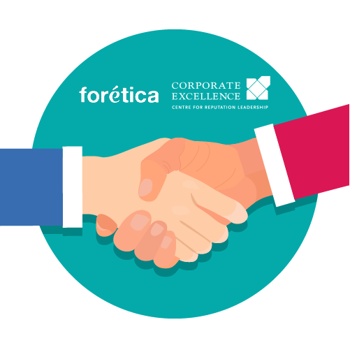 Forética y Corporate Excellence firman un acuerdo de colaboración para contribuir a la sostenibilidad, la reputación y la excelencia empresarial.