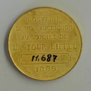 Medalla conmemorativa de la Torre Eiffel