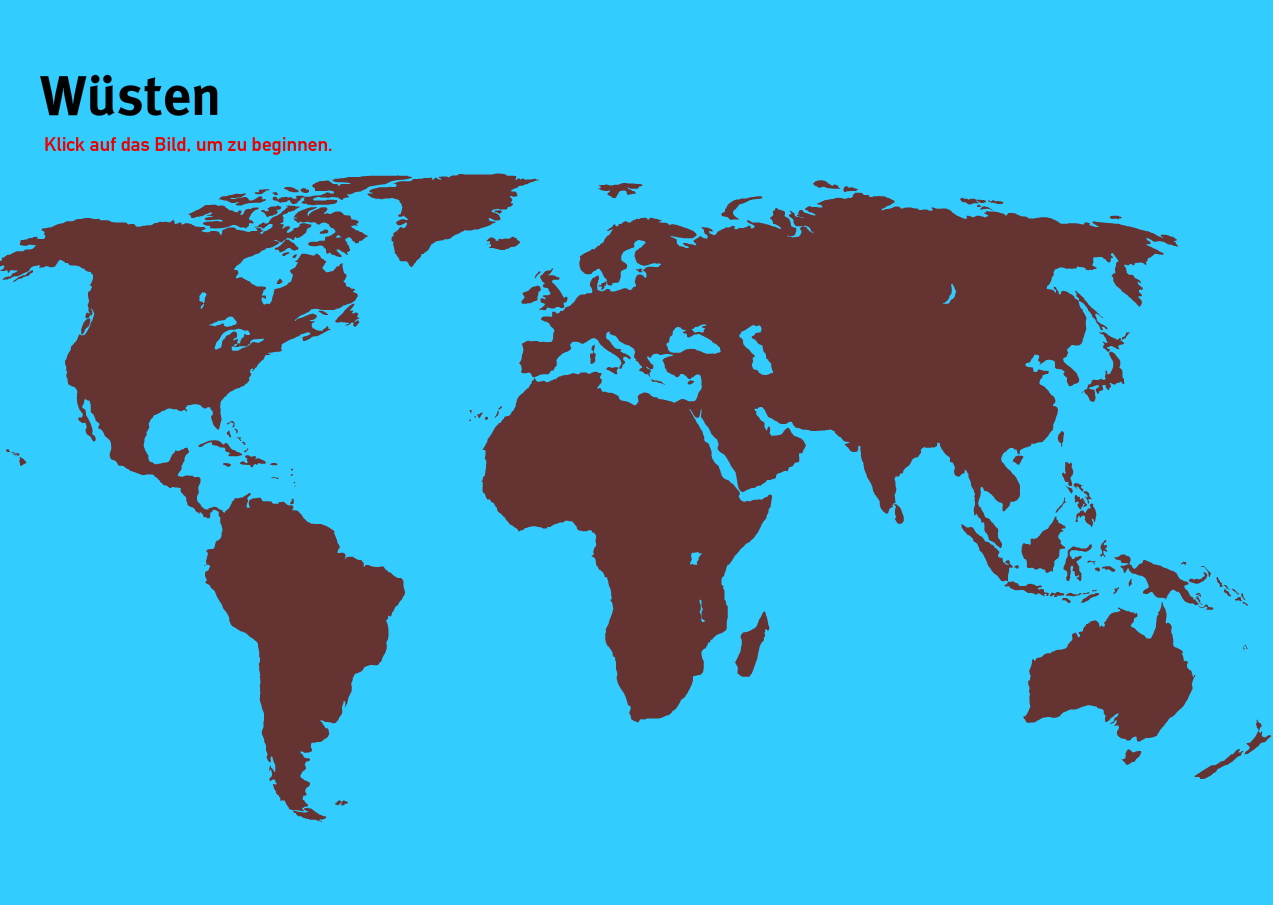 Wüsten der Welt. Welt-Quiz Geographie