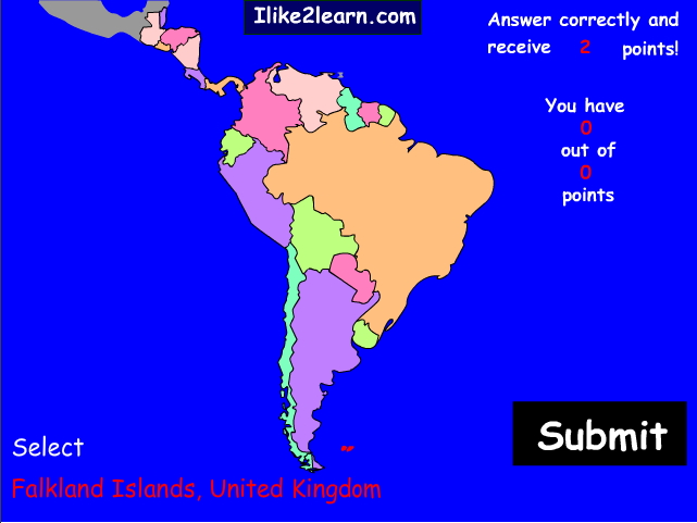Countries of South and Central America. Ilike2learn