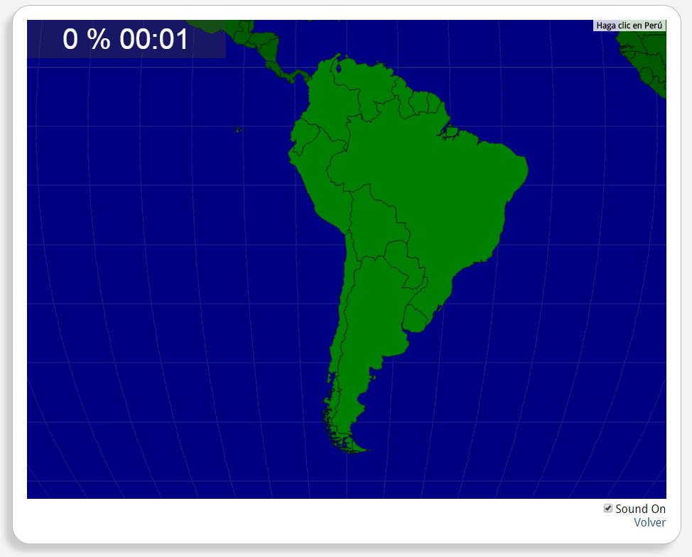 Südamerika: Länder. Seterra