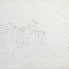 Vista del templo de Hera, Paestum (Italia)