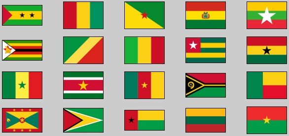 World countries flags 5. Lizard Point