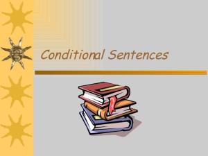 Conditional sentences in English