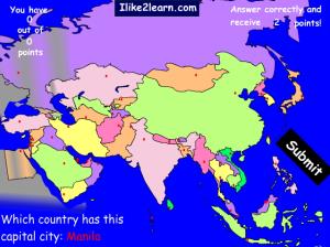 Capitals of Asian countries. Ilike2learn