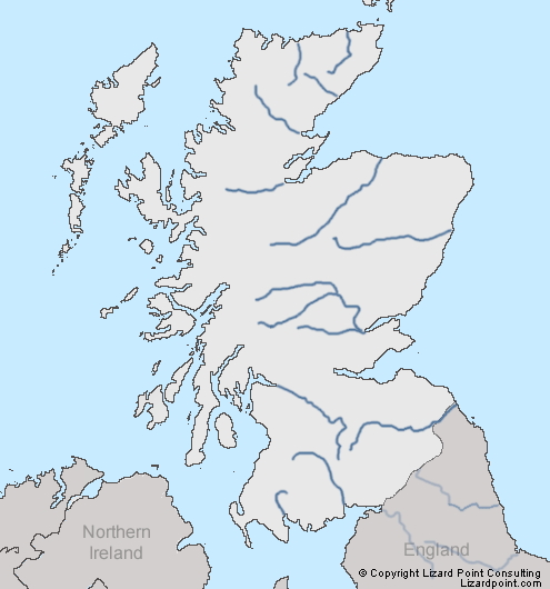 Rivers of Scotland. Lizard Point