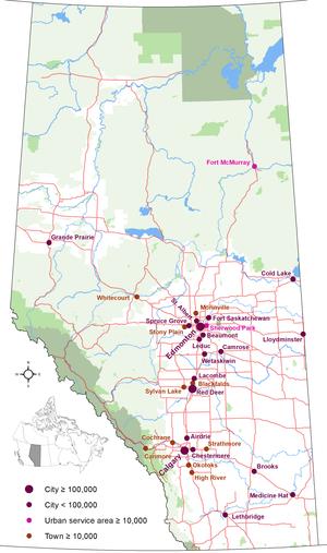 List of cities in Alberta