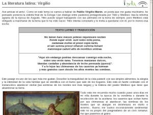 La literatura latina: Virgilio
