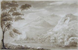 Vista de la cadena montañosa de los Trossachs (Escocia)