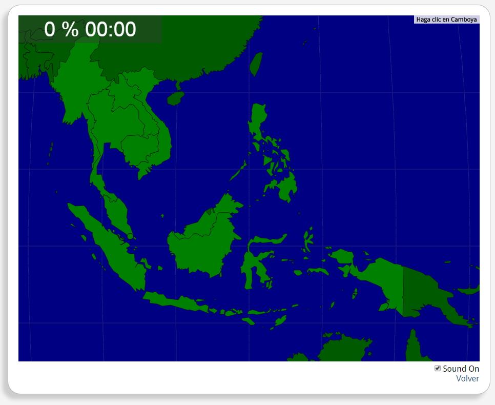 Asia del Sudeste: Países. Seterra
