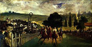 Carrera de caballos en Longchamp