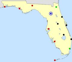 Florida cities map  (JetPunk)