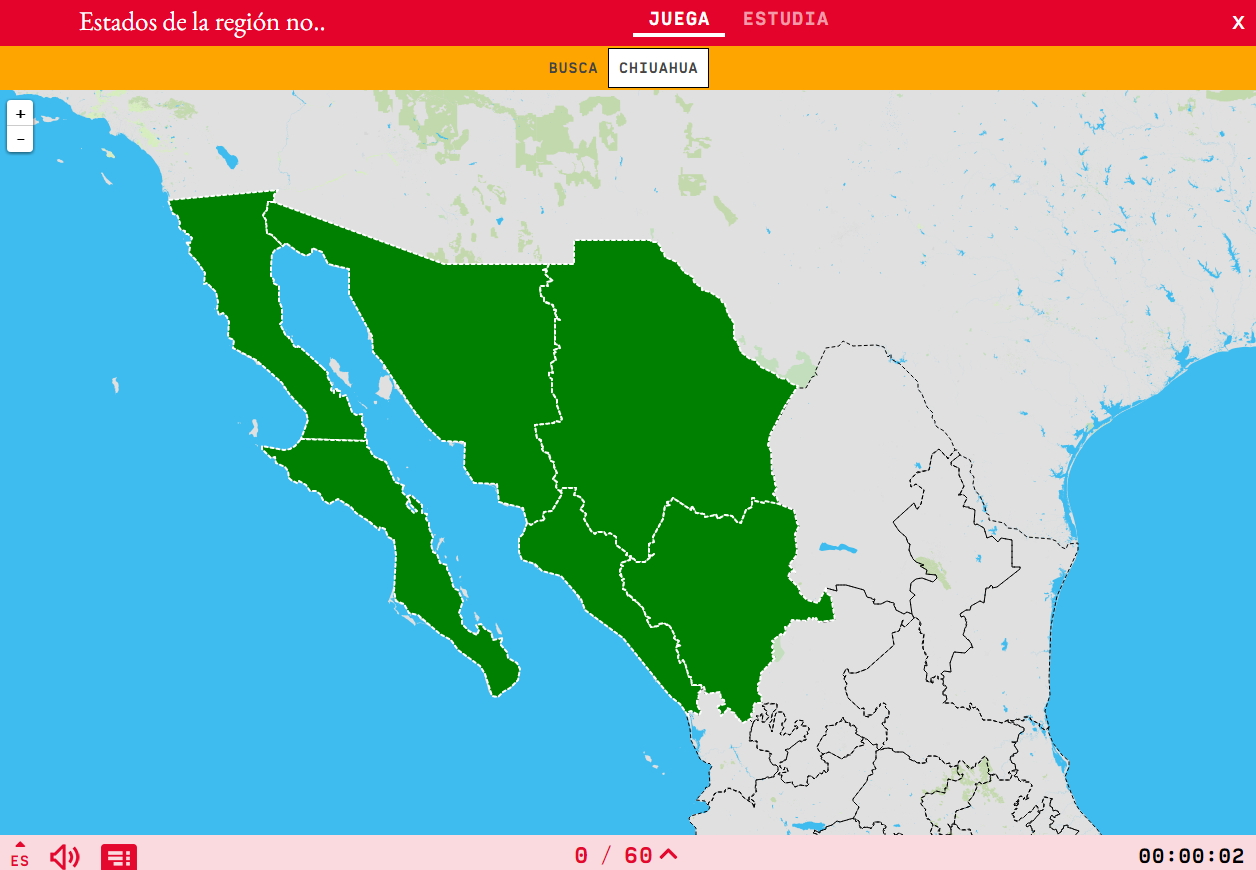 Estados de la región noroeste de México
