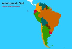 Pays d'Amérique du Sud. Jeux de Géographie