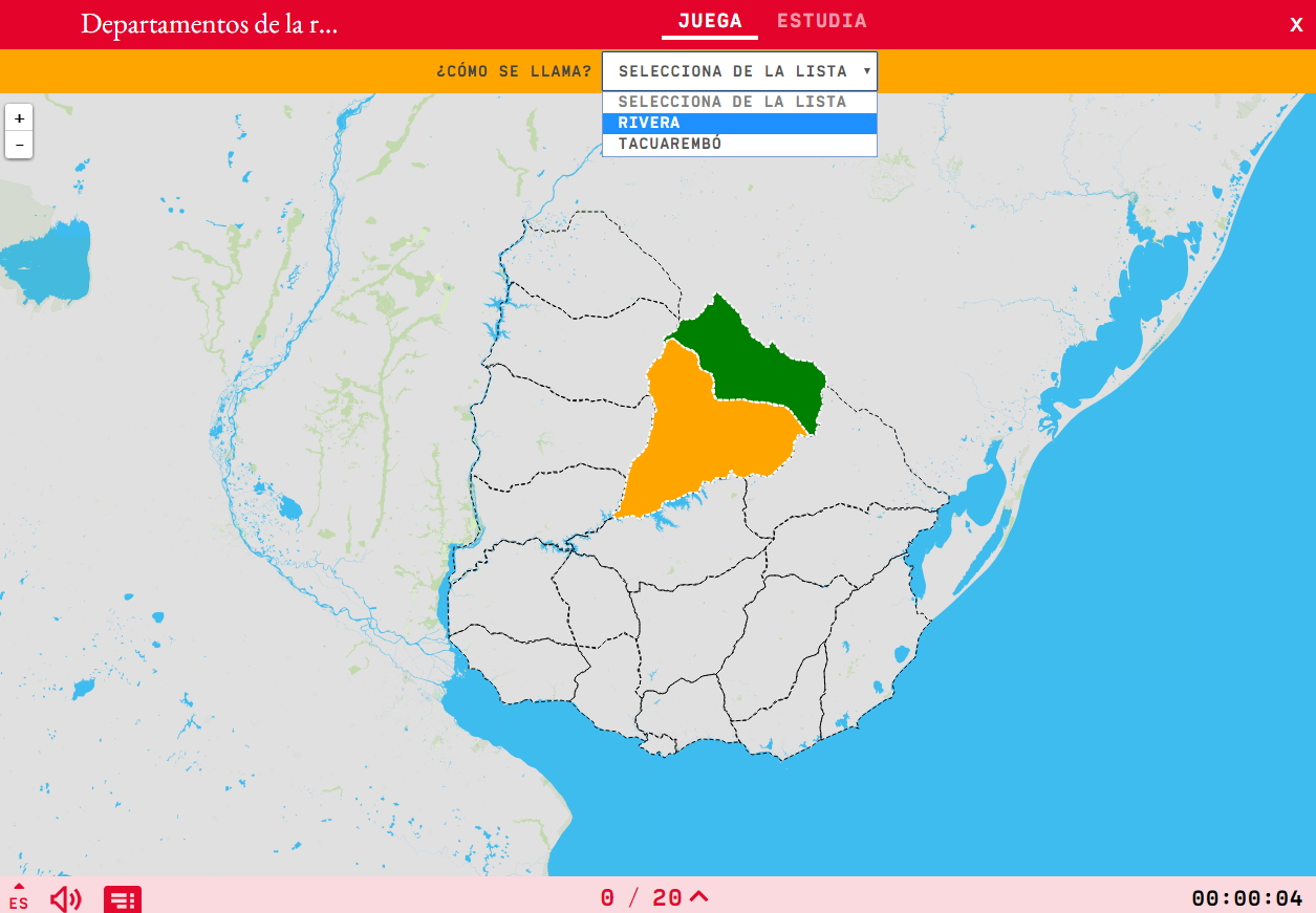 Departamentos da rexión norte de Uruguai