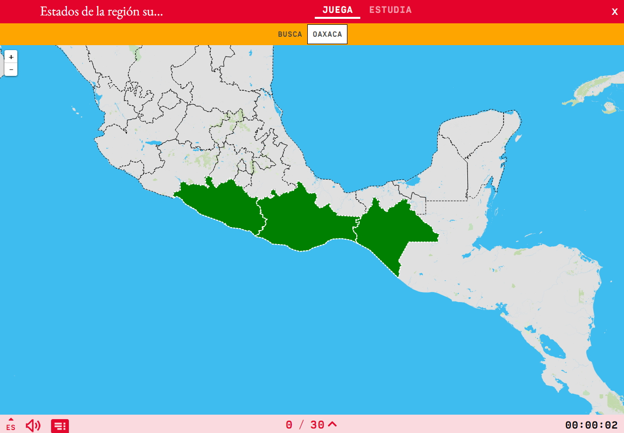 Estados de la región suroeste de México