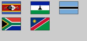 Flags of Southern Africa. Lizard Point