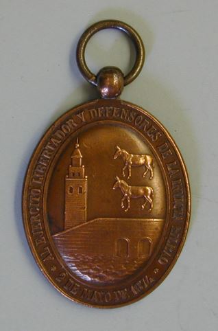 Medalla conmemorativa de la defensa de Bilbao durante la III Guerra Carlista