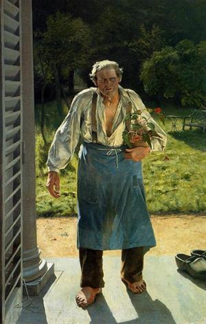 El viejo jardinero (Emile Claus)