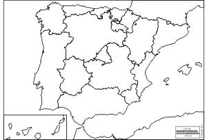 Mapa de españa comunidades autonomas