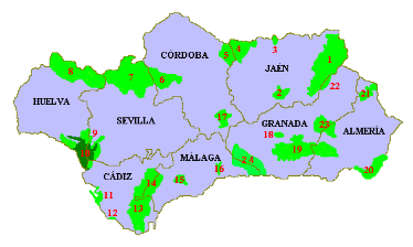 Espacios naturales de Andalucía