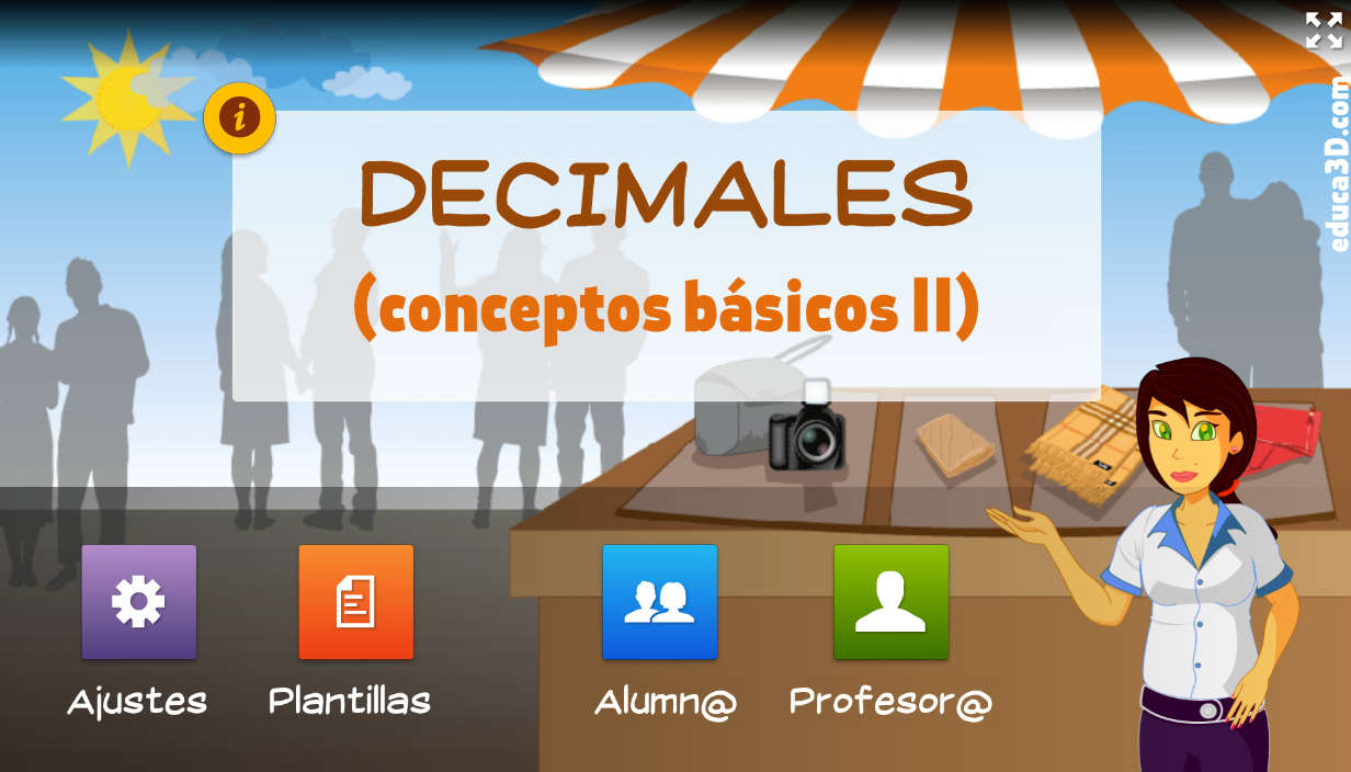Decimales (conceptos básicos II) - Unidad interactiva