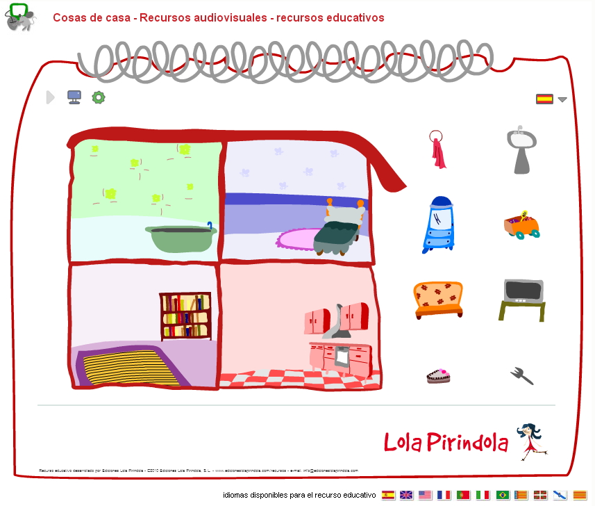 Autenticación réplica diseño Cosas de casa. Juego on-line para Educación Infantil - Didactalia: material  educativo