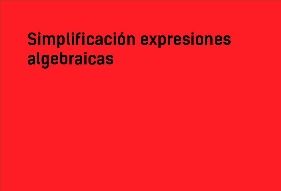 Simplificación de expresiones algebraicas #YSTP 