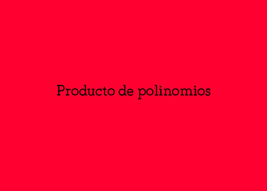 Producto de polinomios #YSTP