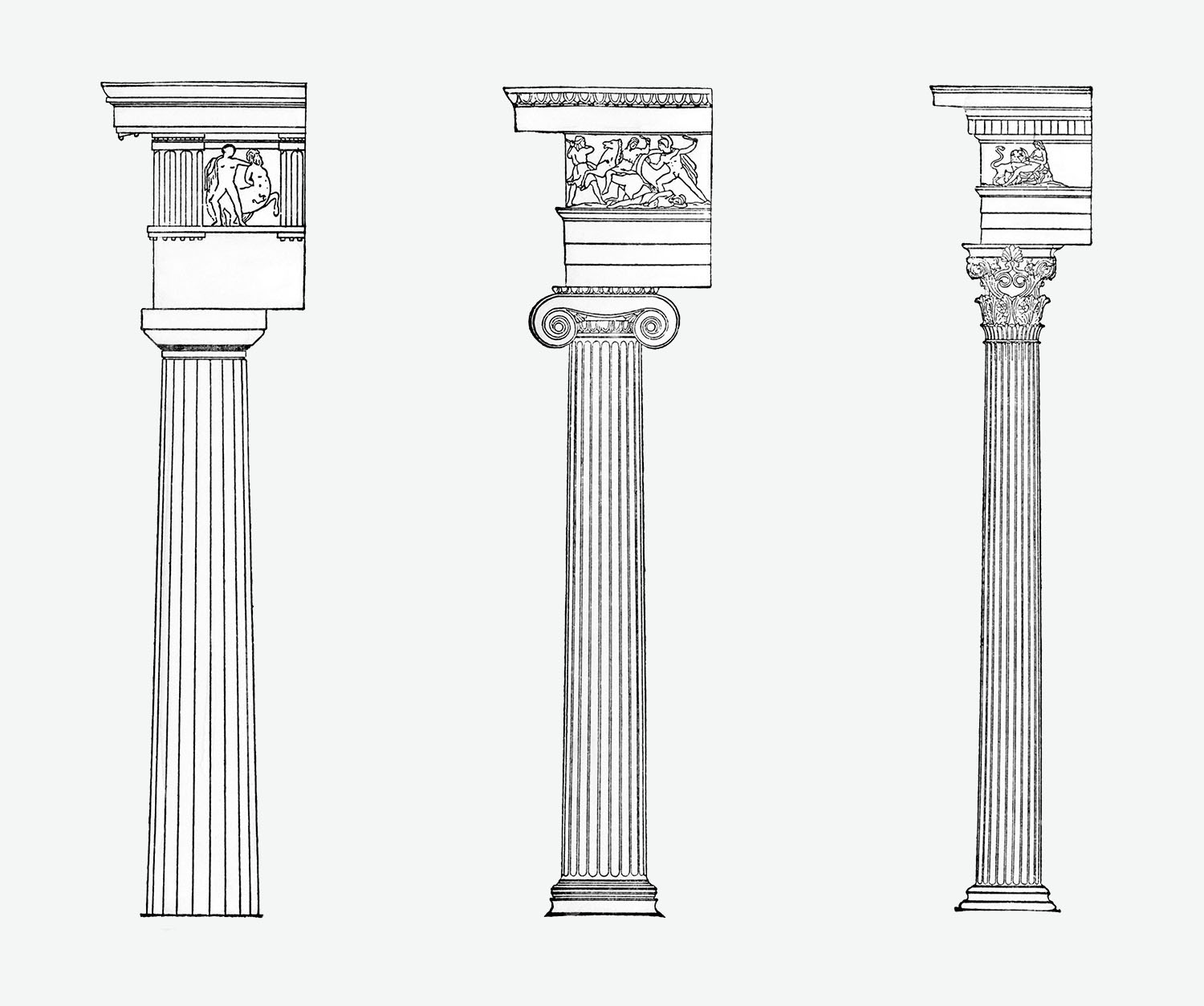 Dórico, jónico y corintio, los tres órdenes griegos (National Geographic)