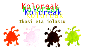 Koloreak. Los colores y su nombre en euskera