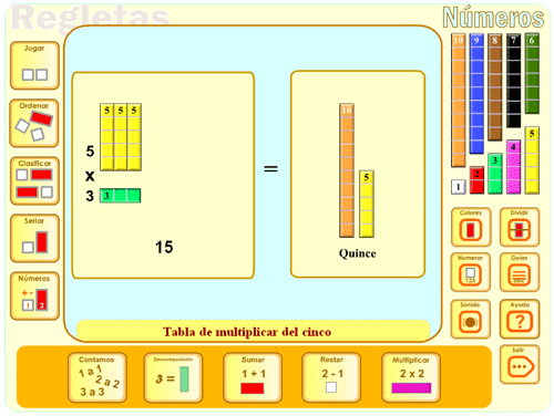 Practica las tablas de multiplicar en la red (Tinglado)