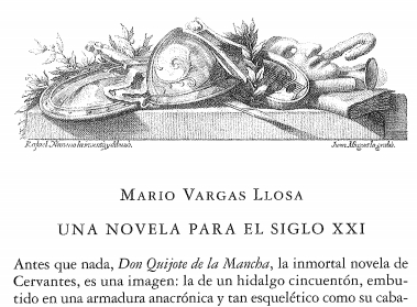 El Quijote: Una novela para el siglo XXI. Mario Vargas LLosa (RAE)