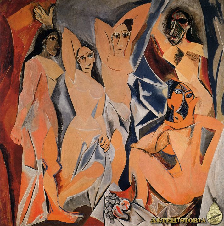 Les Demoiselles d´Avignon (Las señoritas de Aviñón). Pablo Picasso (ArteHistoria)