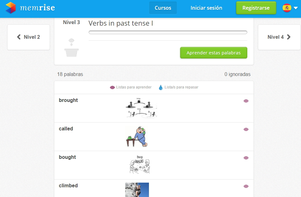 Verbs in past tense I