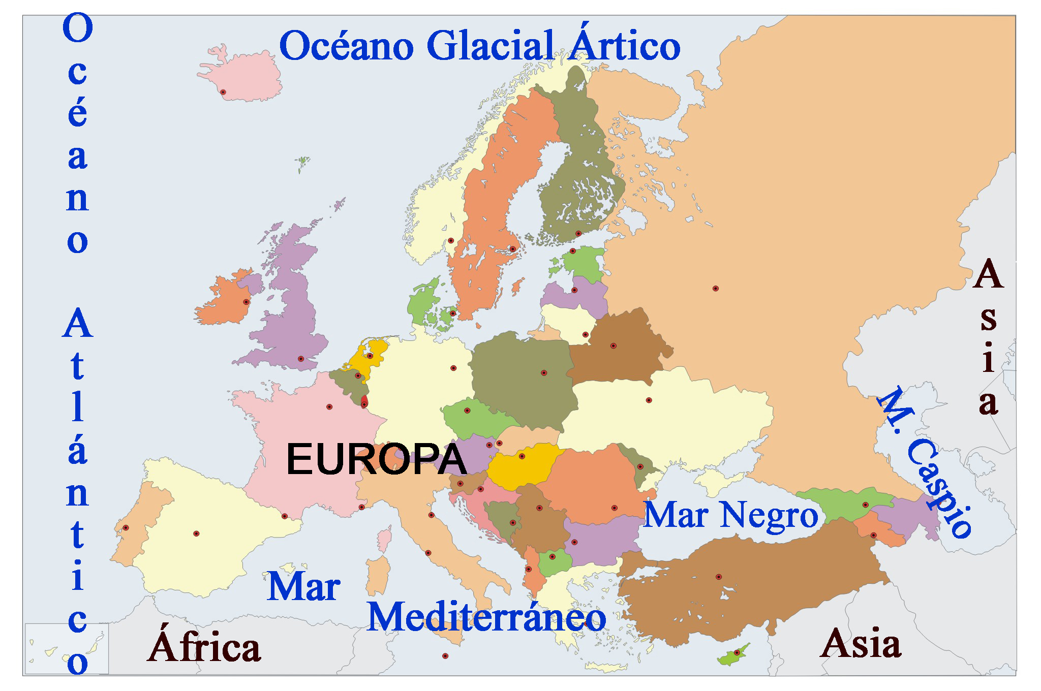 Paisajes de Europa (6º Primaria)