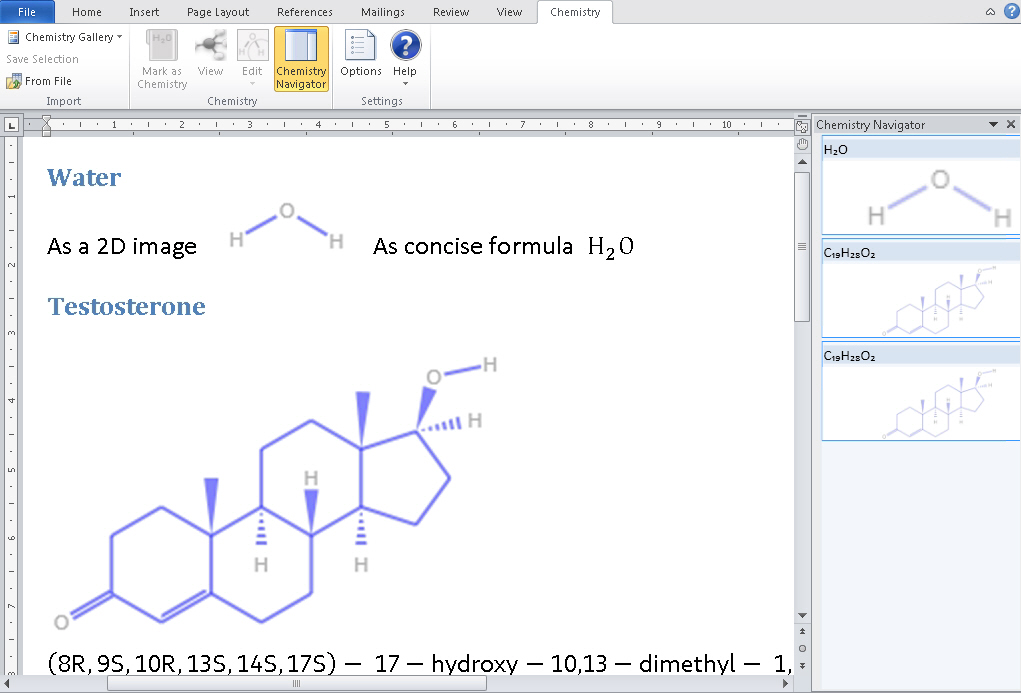 organic chemistry add in for onenote