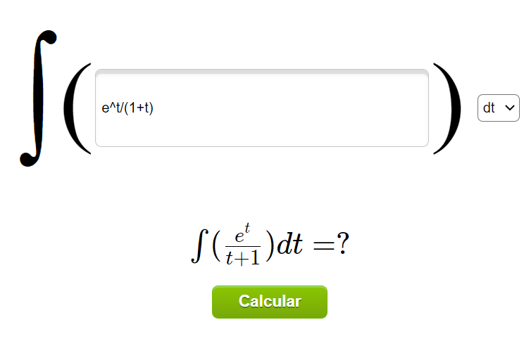 Calculadora de integrales online