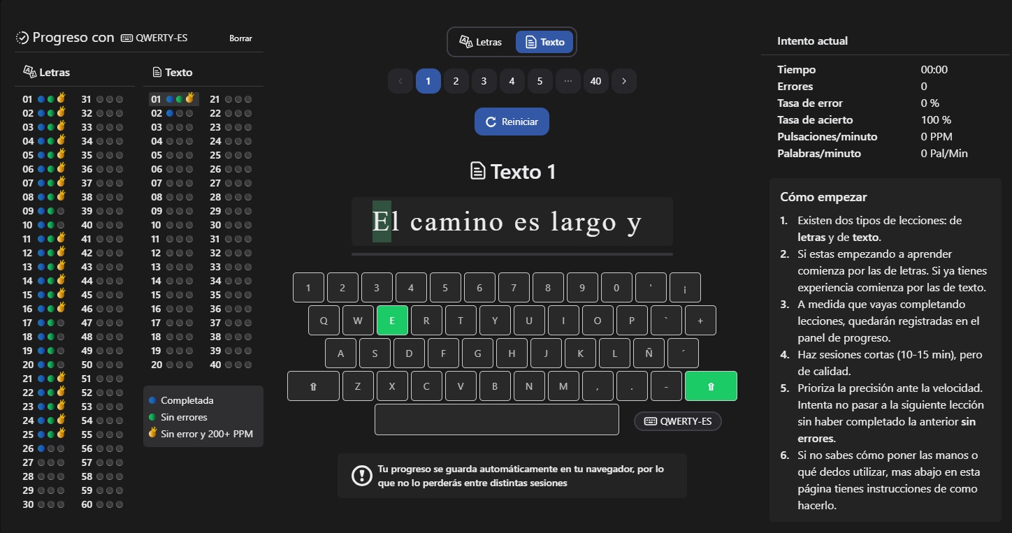 Mecanotest  - App de mecanografía interactiva