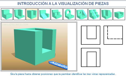 Visualización de piezas 3