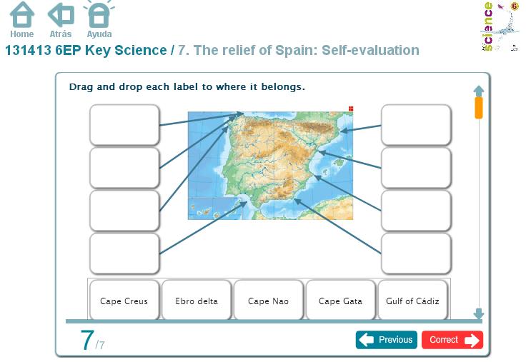 self-evaluation relief of spain