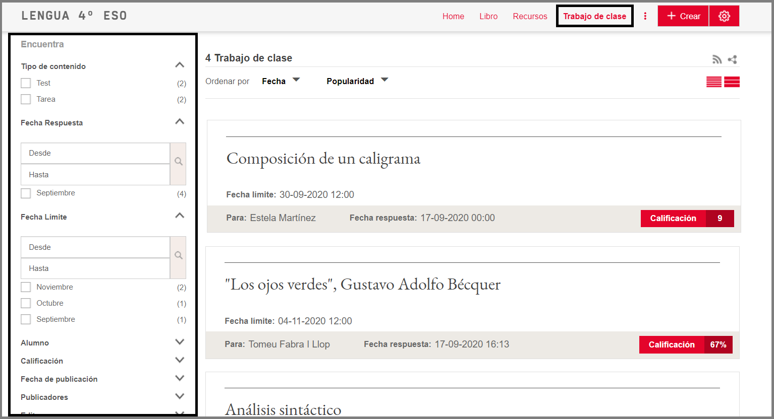 ¿Cómo gestiono el trabajo de clase? (Clases Didactalia) ¿Cómo gestiono el trabajo de clase? (Clases Didactalia)