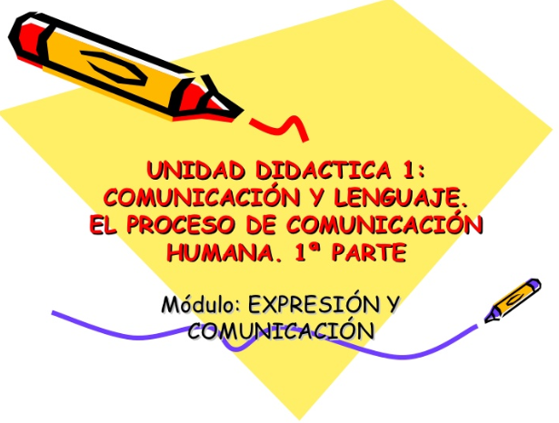Comunicación y lenguaje. El proceso de comunicación
