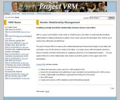 Project VRM Info Site - Vendor Relationship Management