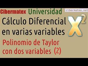 Polinomio de Taylor en dos variables (ejemplo 2) Cibermatex